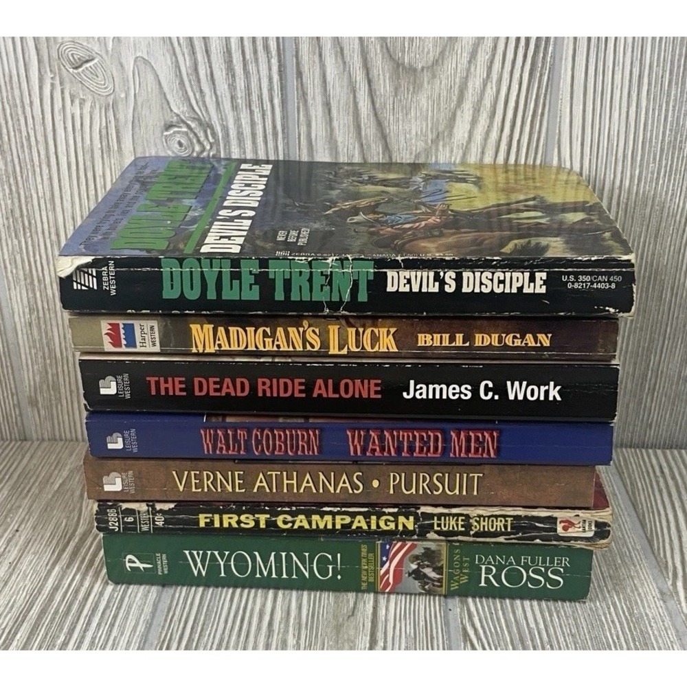 Vintage Western Paperback Book Lot 7 Luke Short Dana Fuller Ross Walt Coburn - Picture 1 of 14